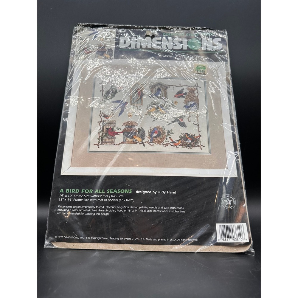 Dimensions A Bird For All Seasons Cross Stitch Kit Vintage 1996 Judy Hand Nature